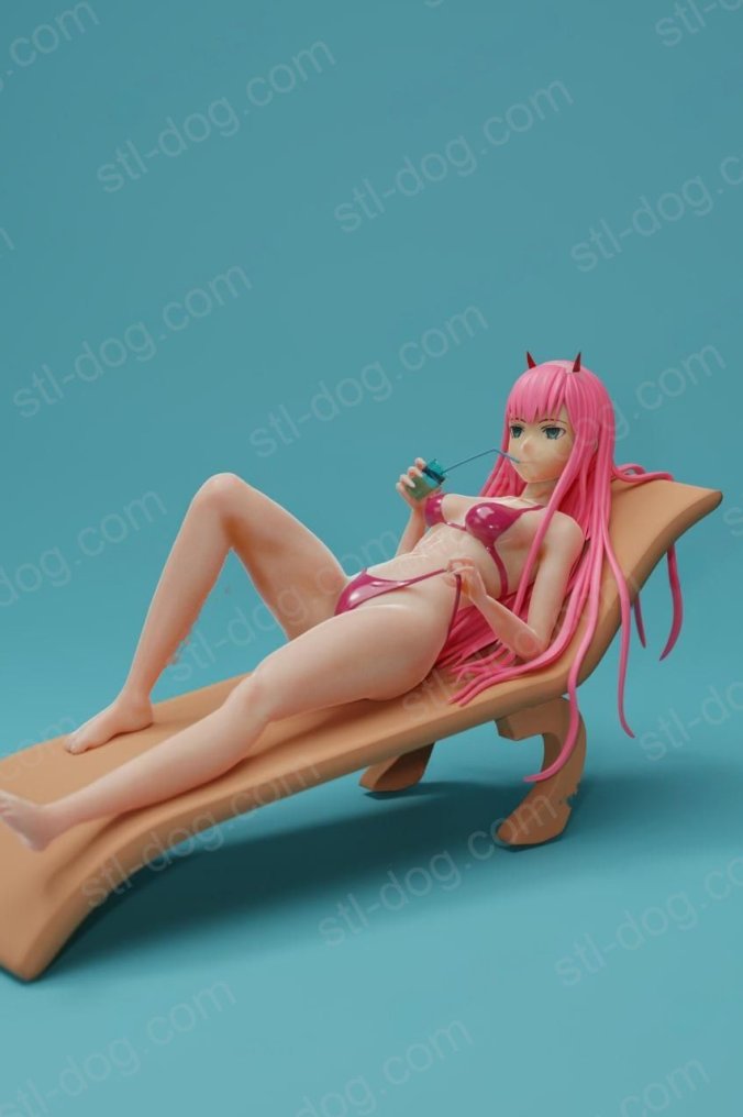 Fate/Zero 海滩上的零二 3D打印图纸